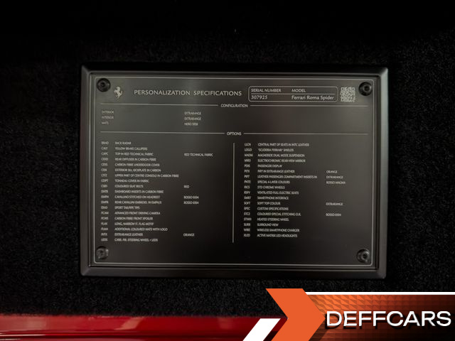 Ferrari ROMA 3.9 Spider купить на сайте DeffCars