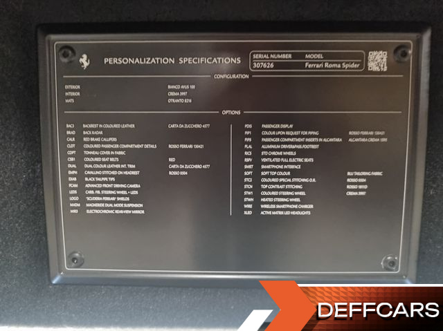 Ferrari ROMA 3.9 Spider купить на сайте DeffCars