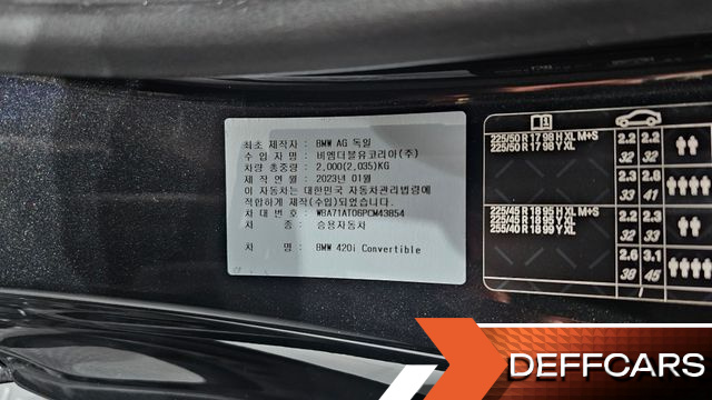 BMW 4-SERIES 420i M Sport Convertible купить на сайте DeffCars
